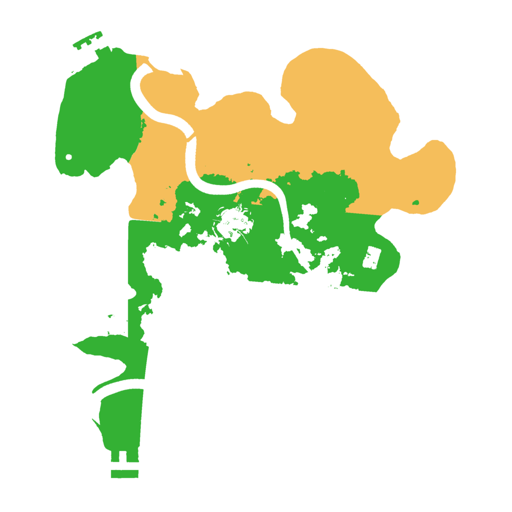 Biome Rust Map: Procedural Map, Size: 2500, Seed: 274853