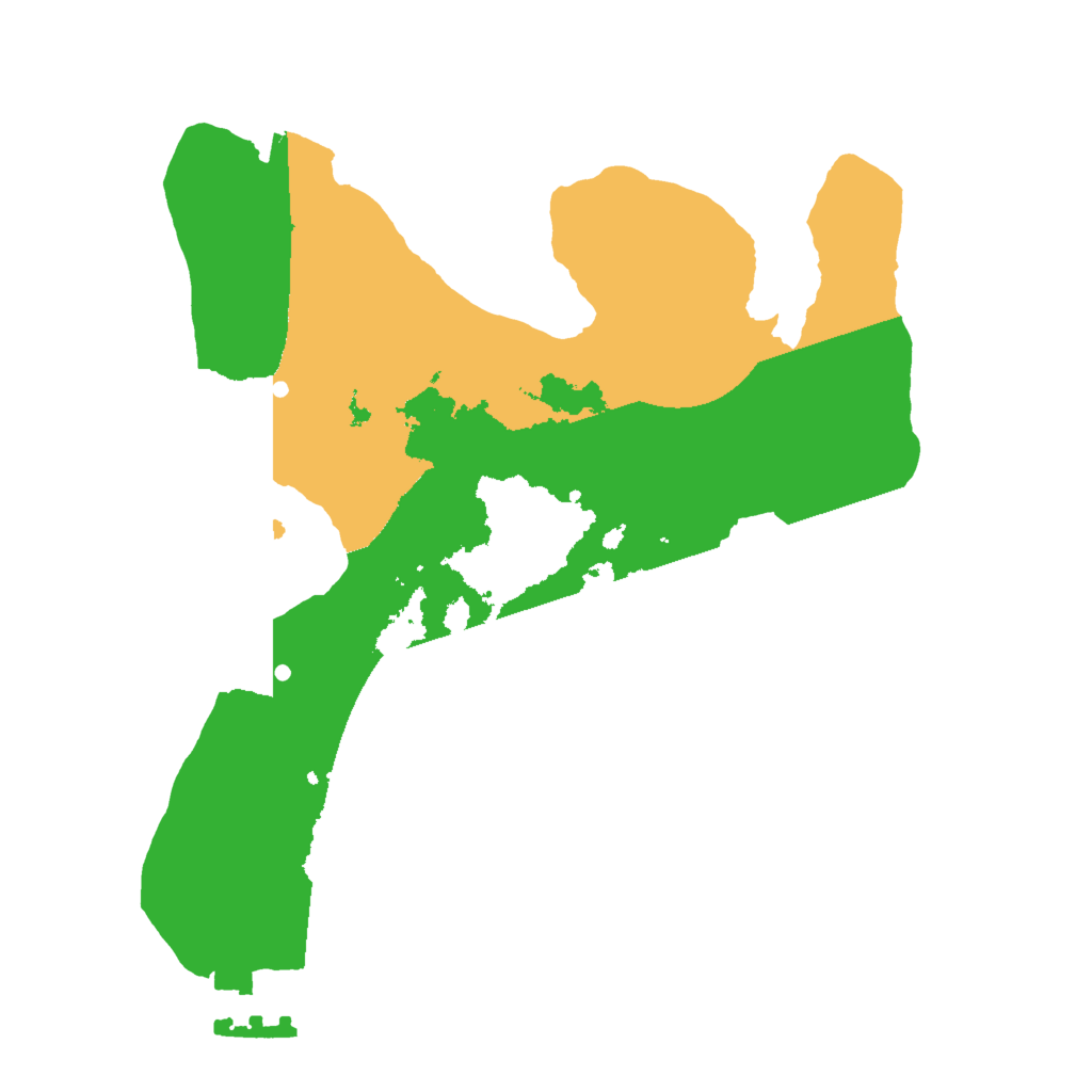 Biome Rust Map: Procedural Map, Size: 2000, Seed: 99668