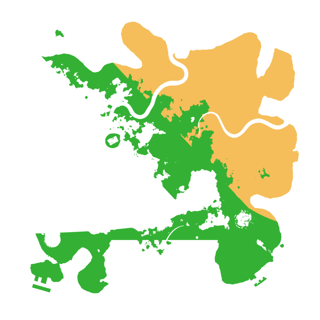 Biome Rust Map: Procedural Map, Size: 3500, Seed: 1761122244