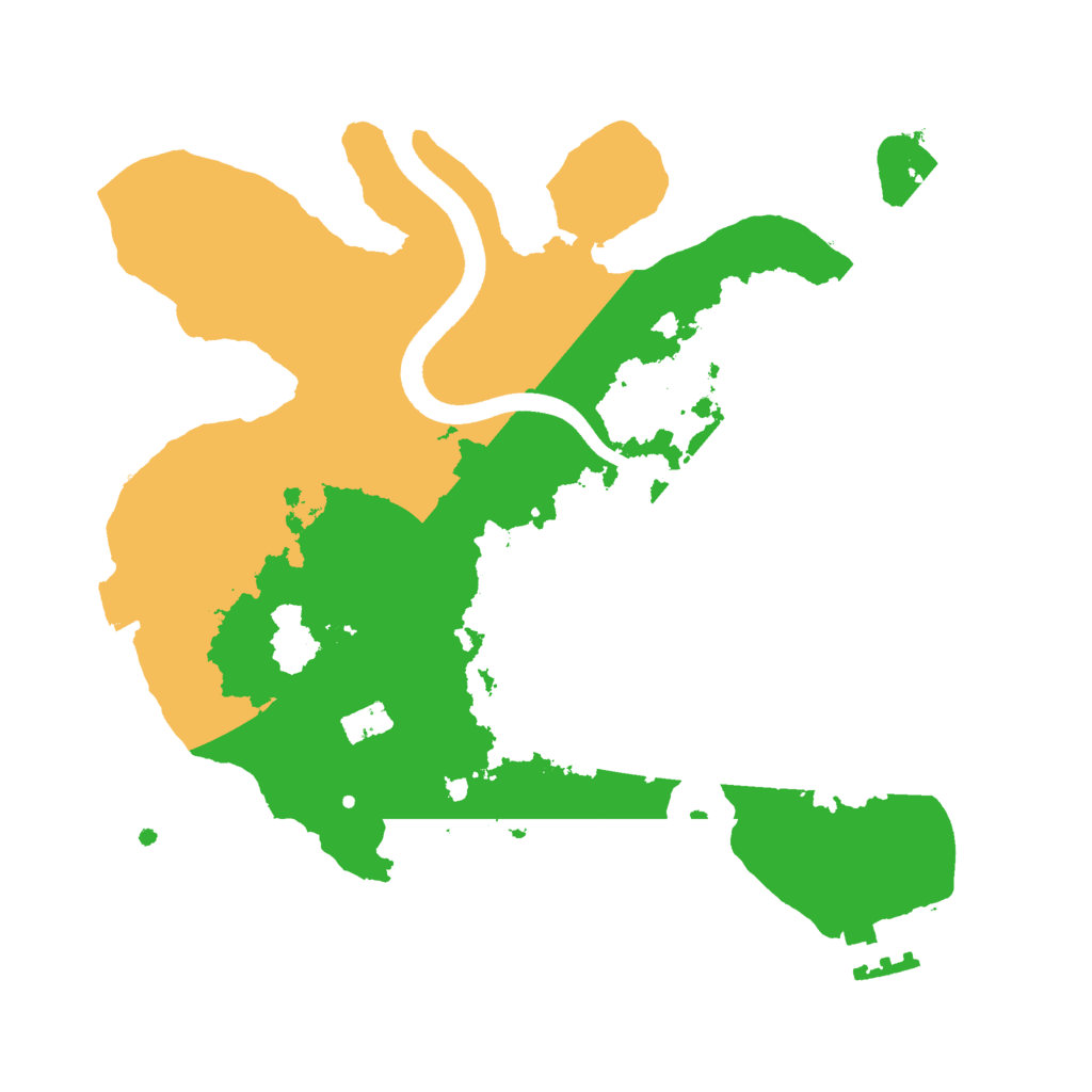 Biome Rust Map: Procedural Map, Size: 2500, Seed: 1220684094