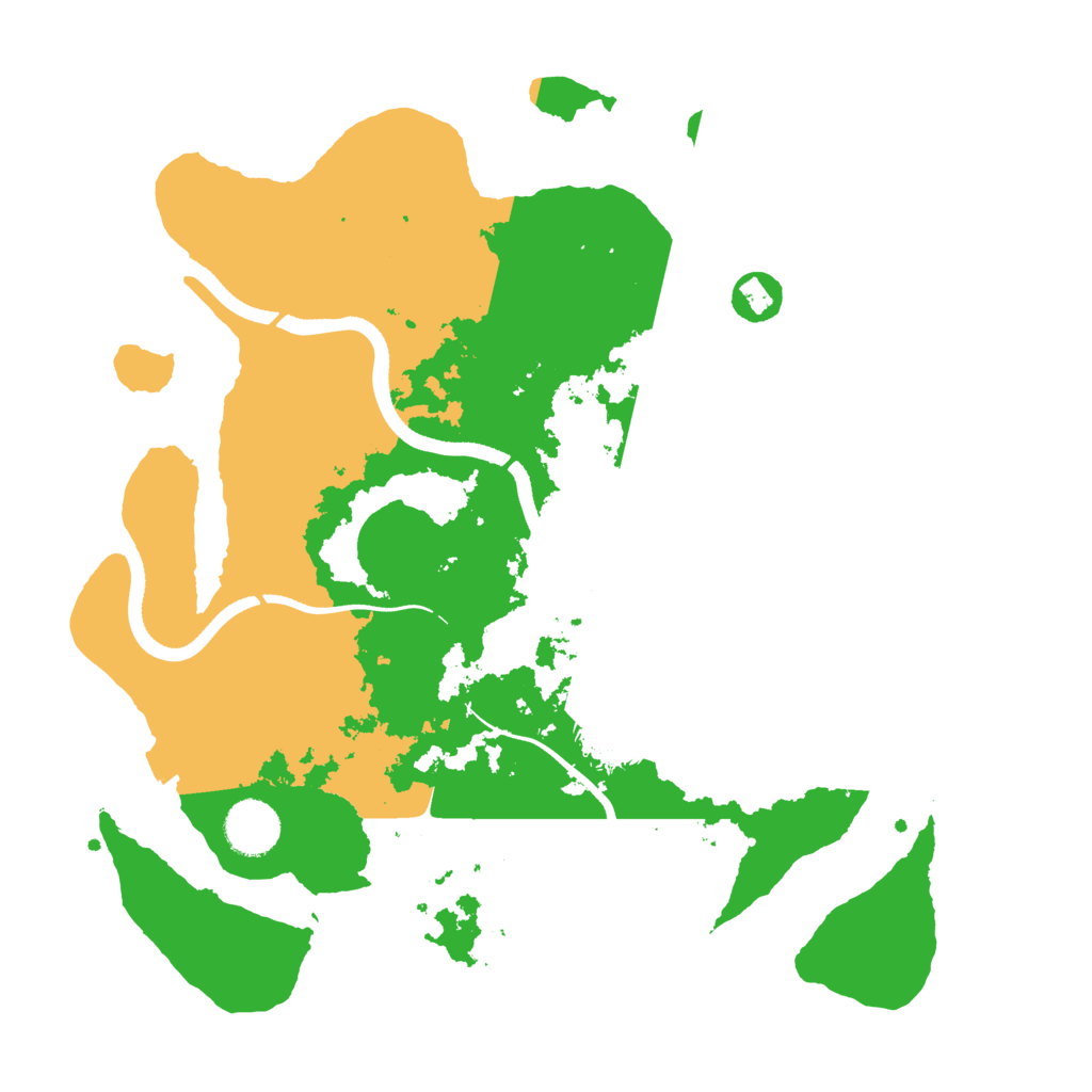 Biome Rust Map: Procedural Map, Size: 3500, Seed: 82603573