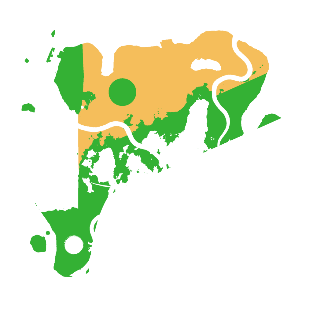 Biome Rust Map: Procedural Map, Size: 3000, Seed: 13818