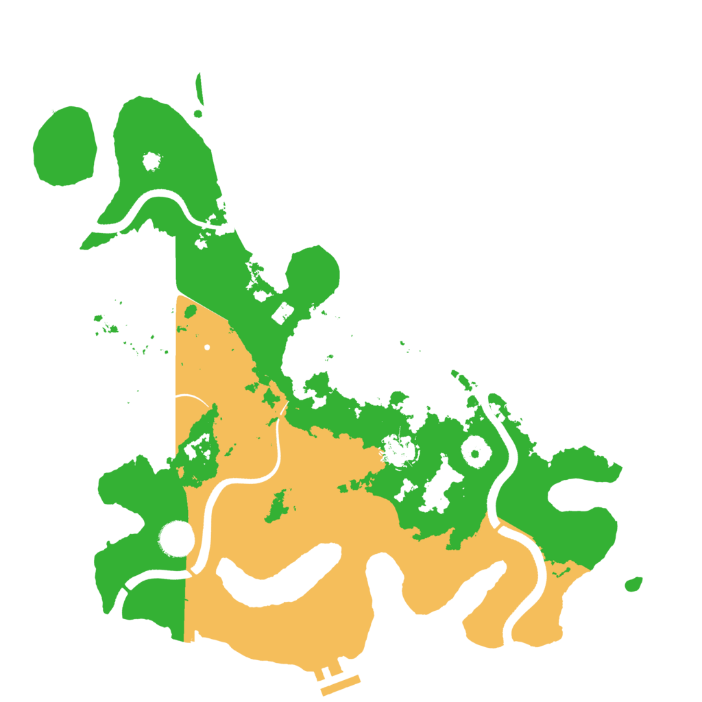 Biome Rust Map: Procedural Map, Size: 3500, Seed: 256997697