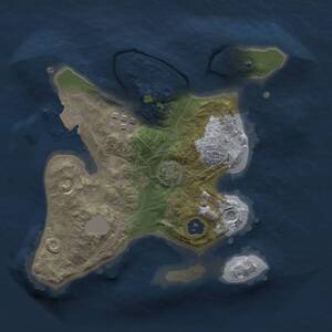 Thumbnail Rust Map: Procedural Map, Size: 2000, Seed: 1246708560, 3 Monuments