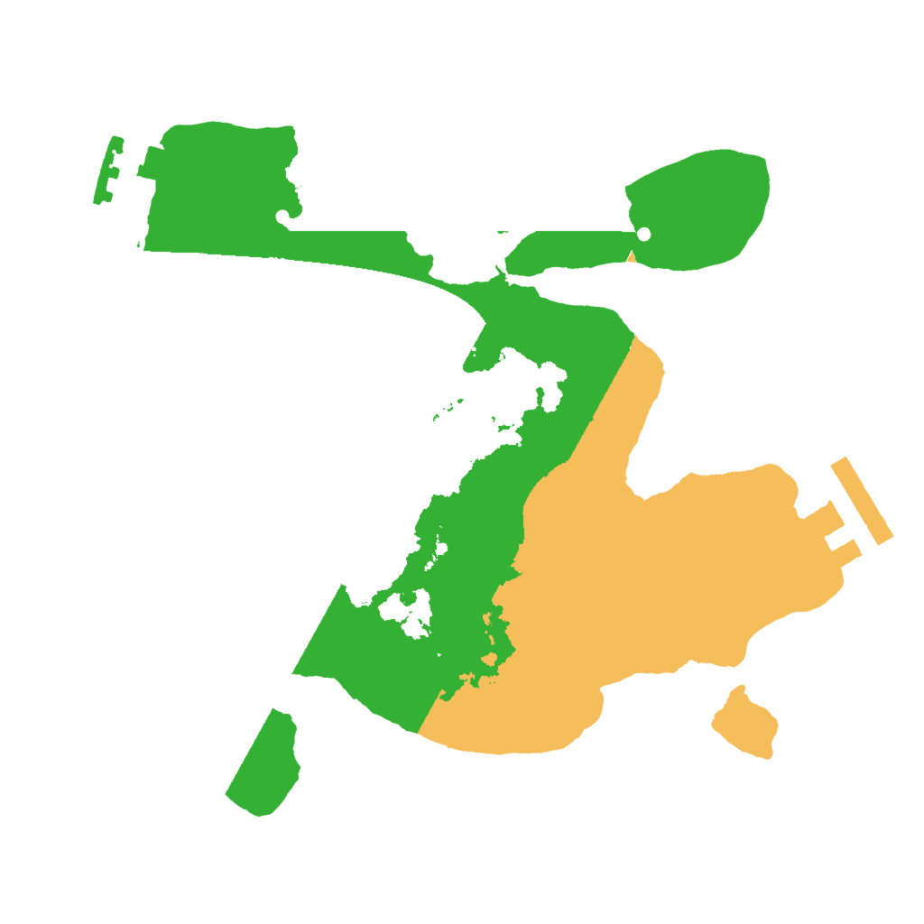 Biome Rust Map: Procedural Map, Size: 2000, Seed: 96672