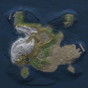 Thumbnail Rust Map: Procedural Map, Size: 2000, Seed: 96672, 6 Monuments