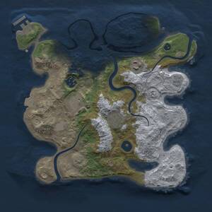 Thumbnail Rust Map: Procedural Map, Size: 3000, Seed: 926138, 10 Monuments