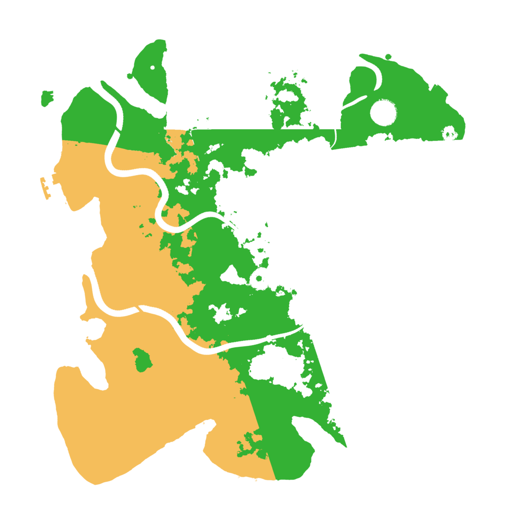 Biome Rust Map: Procedural Map, Size: 3500, Seed: 40898