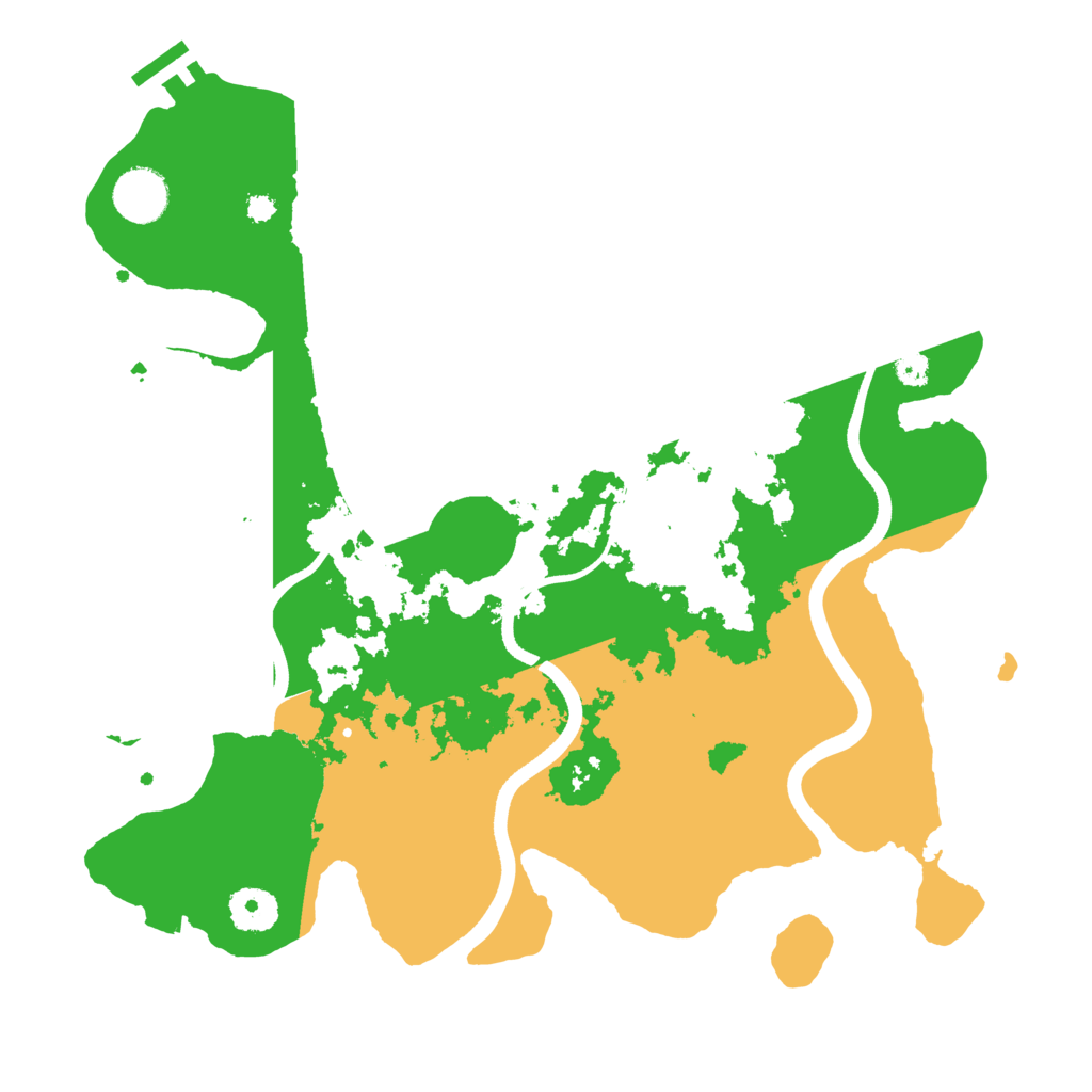 Biome Rust Map: Procedural Map, Size: 3500, Seed: 1200124926
