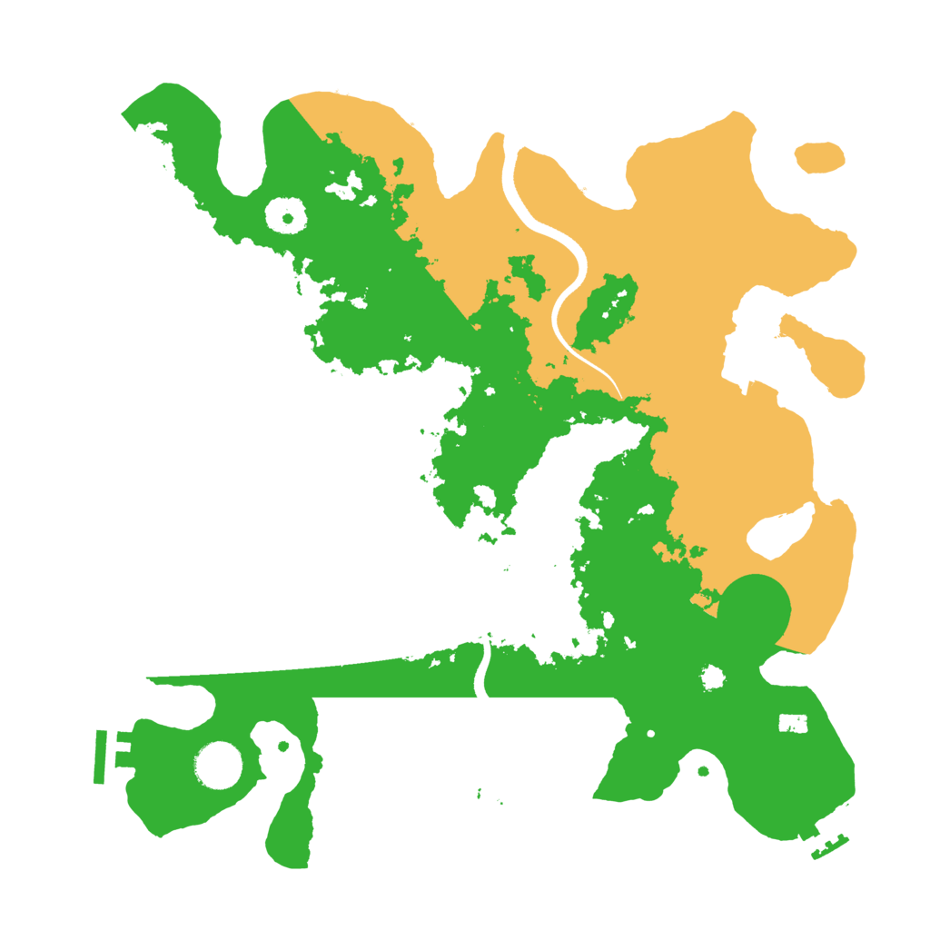 Biome Rust Map: Procedural Map, Size: 3500, Seed: 340486262