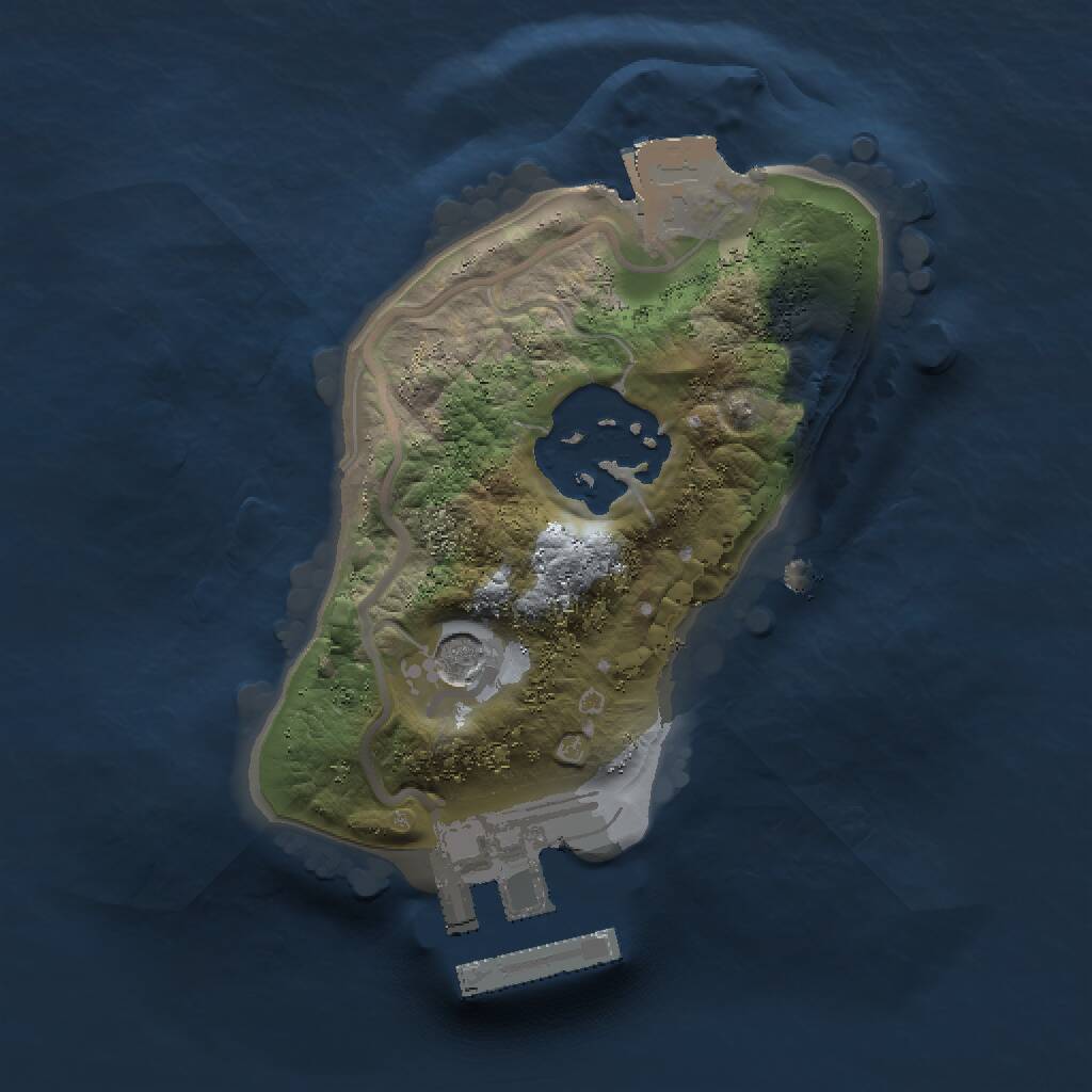 Rust Map: Procedural Map, Size: 1350, Seed: 837723093, 4 Monuments