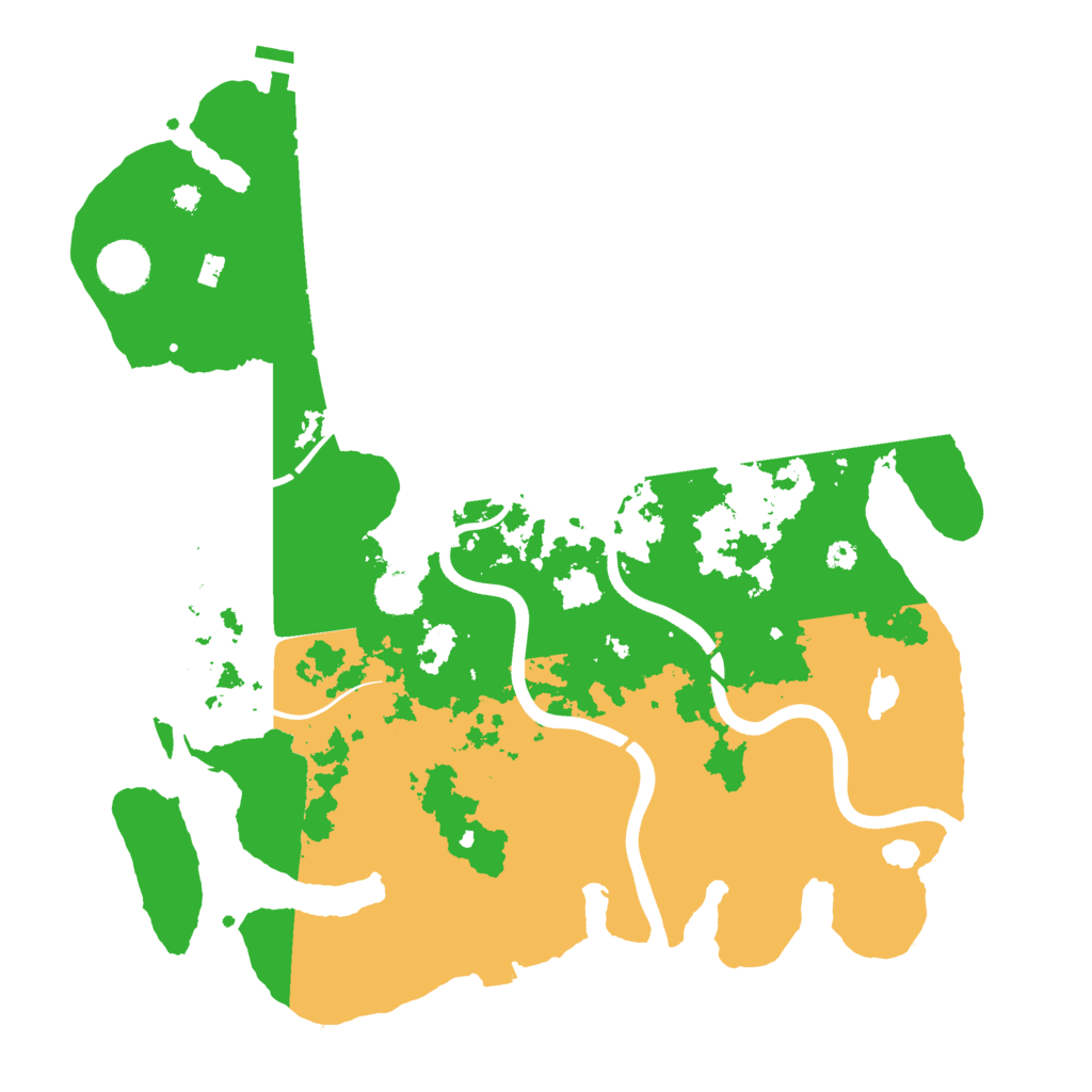 Biome Rust Map: Procedural Map, Size: 3700, Seed: 670109637