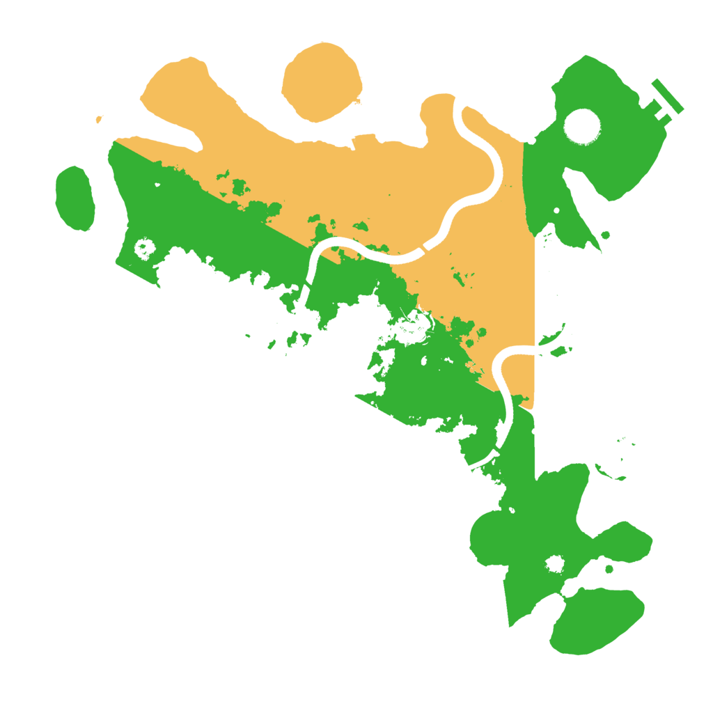 Biome Rust Map: Procedural Map, Size: 3500, Seed: 1384188619
