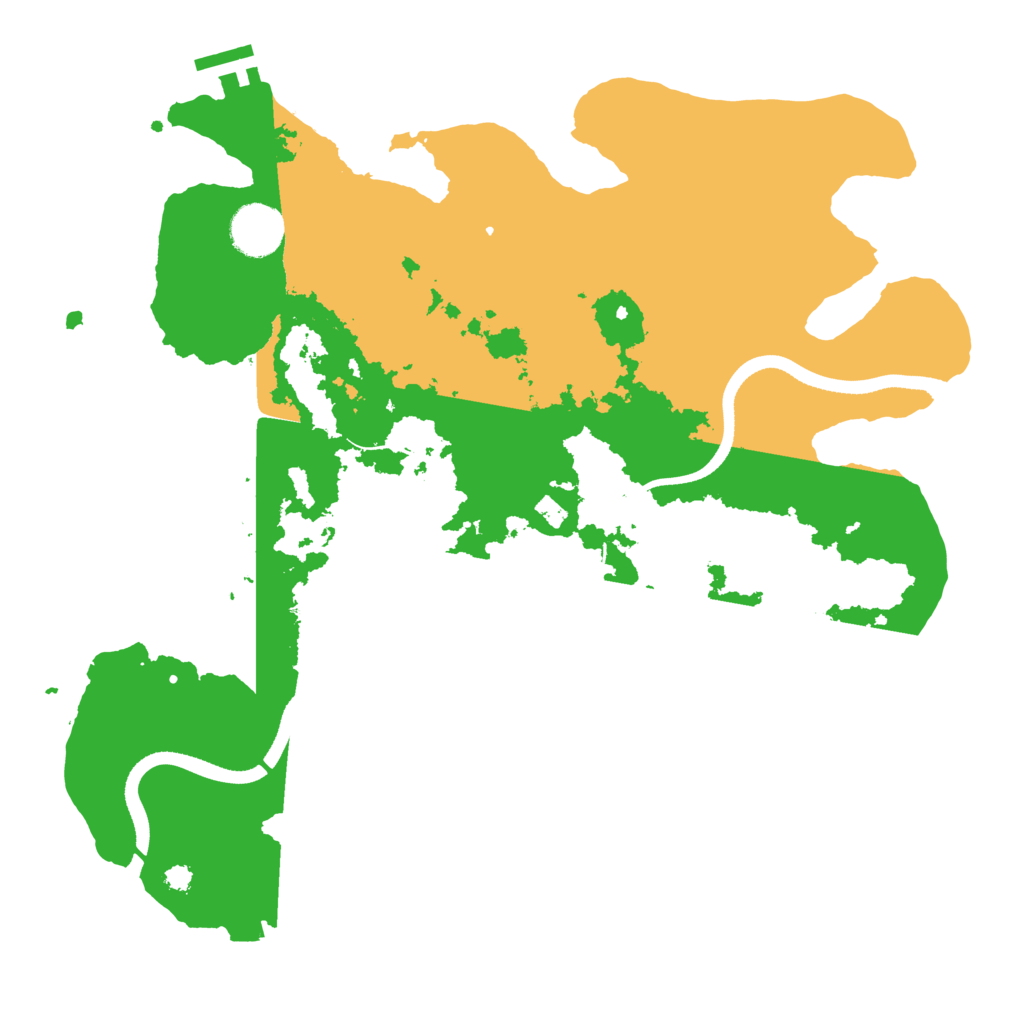 Biome Rust Map: Procedural Map, Size: 3500, Seed: 148239412