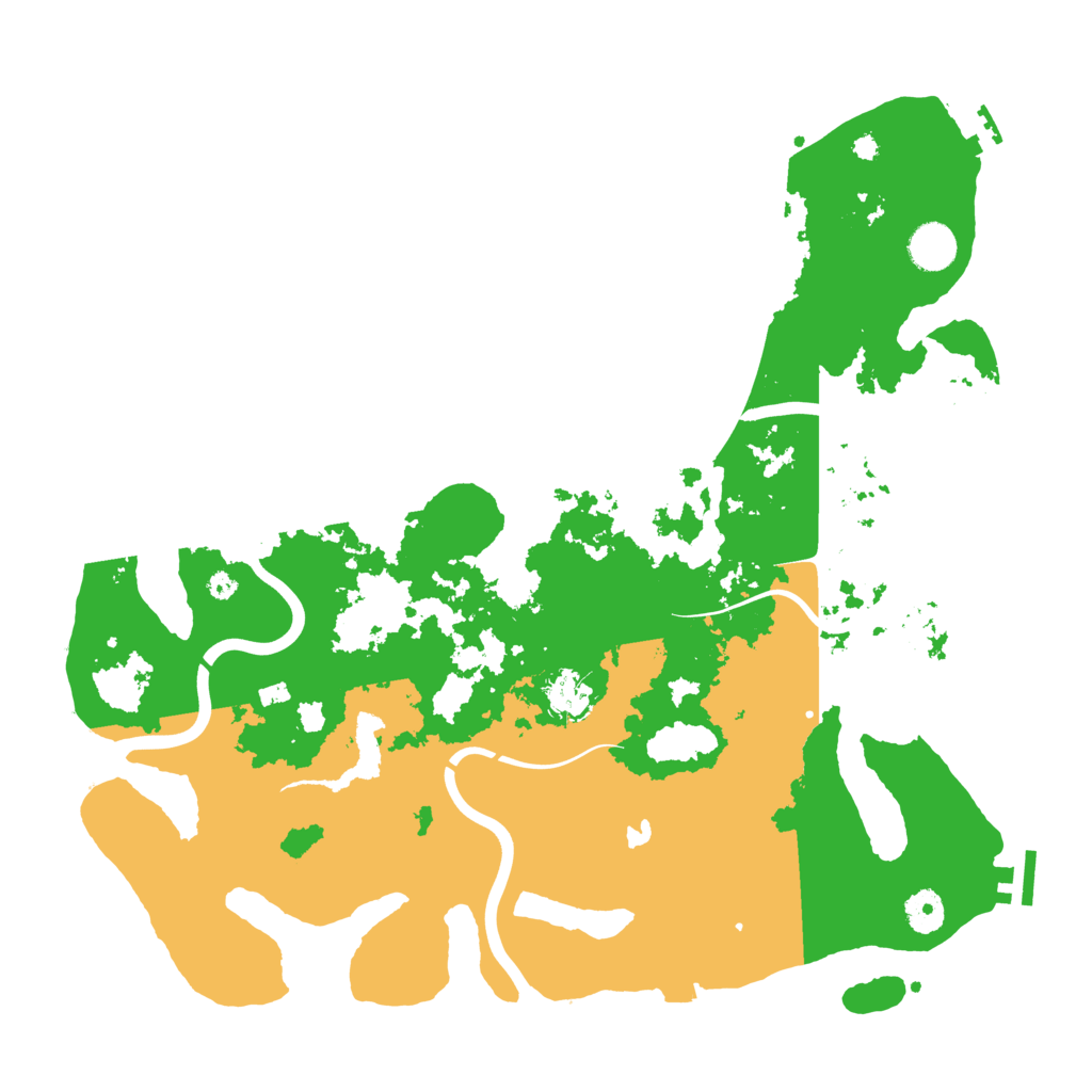 Biome Rust Map: Procedural Map, Size: 4000, Seed: 13255