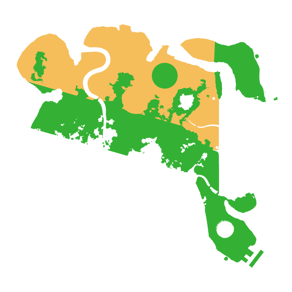 Biome Rust Map: Procedural Map, Size: 3000, Seed: 971393292