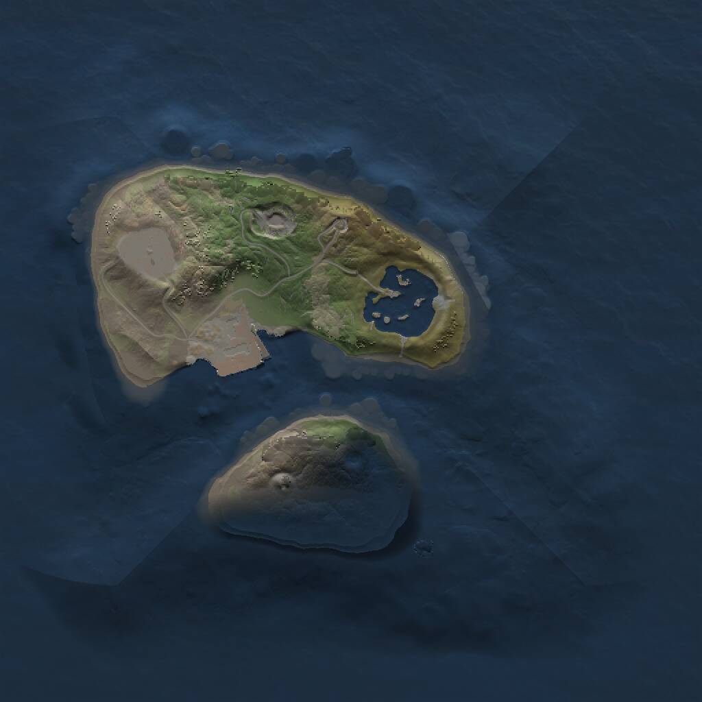 Rust Map: Procedural Map, Size: 1500, Seed: 1893256934, 2 Monuments