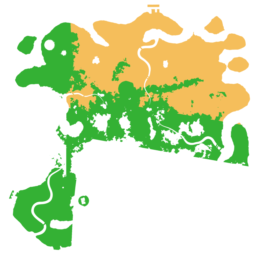 Biome Rust Map: Procedural Map, Size: 4500, Seed: 148239412