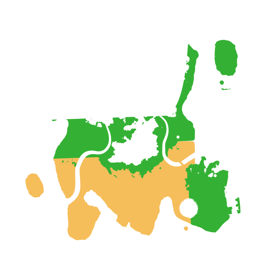 Biome Rust Map: Procedural Map, Size: 2500, Seed: 26251