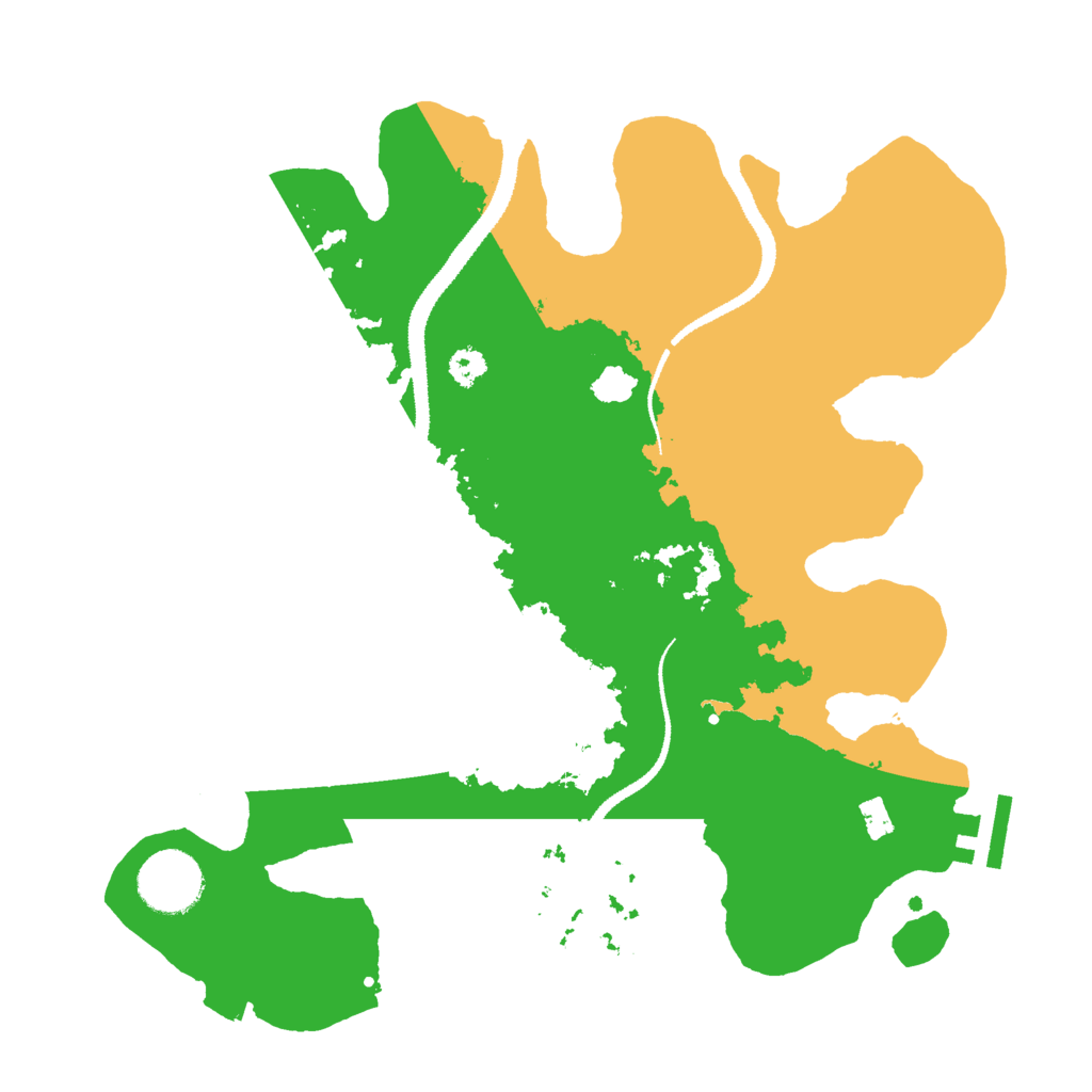 Biome Rust Map: Procedural Map, Size: 3000, Seed: 968474321