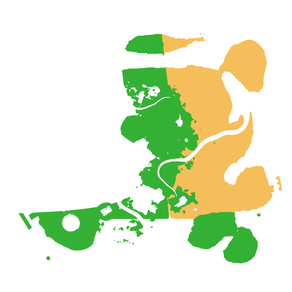 Biome Rust Map: Procedural Map, Size: 3000, Seed: 74291