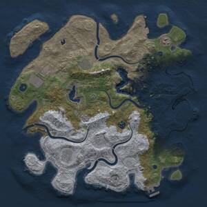 Thumbnail Rust Map: Procedural Map, Size: 4012, Seed: 1231800812, 13 Monuments