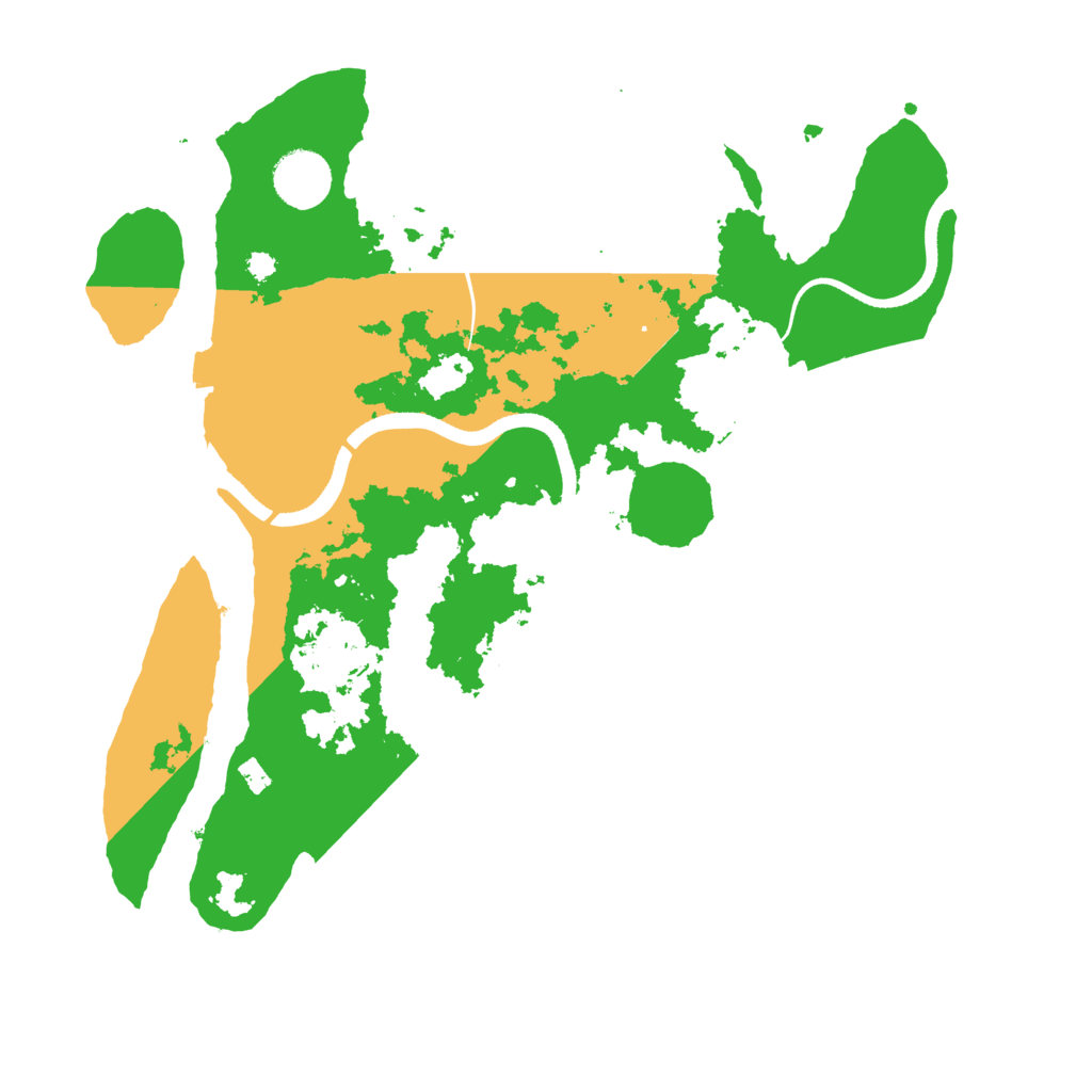 Biome Rust Map: Procedural Map, Size: 3500, Seed: 1545937288