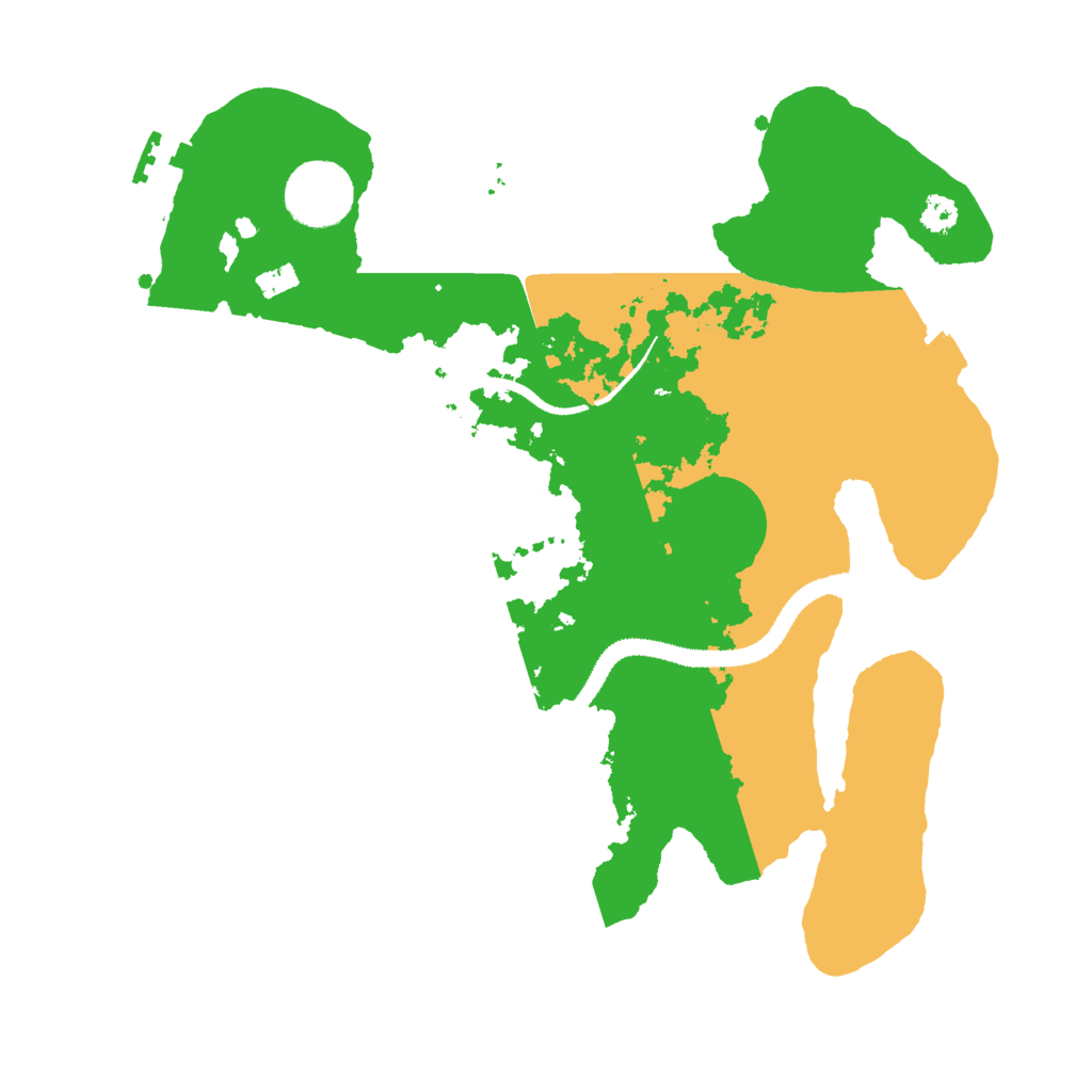 Biome Rust Map: Procedural Map, Size: 3000, Seed: 93634