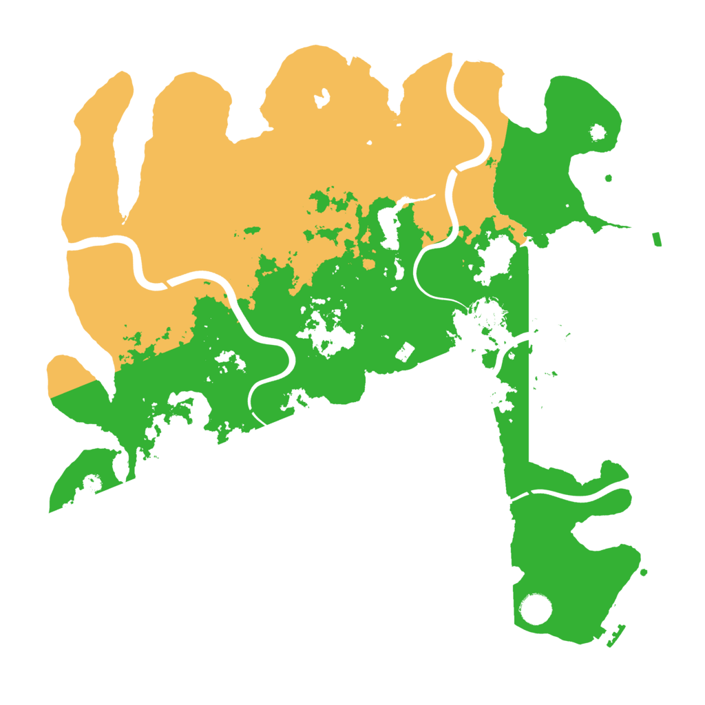 Biome Rust Map: Procedural Map, Size: 4000, Seed: 11922