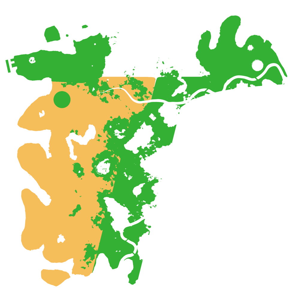 Biome Rust Map: Procedural Map, Size: 4800, Seed: 811102099