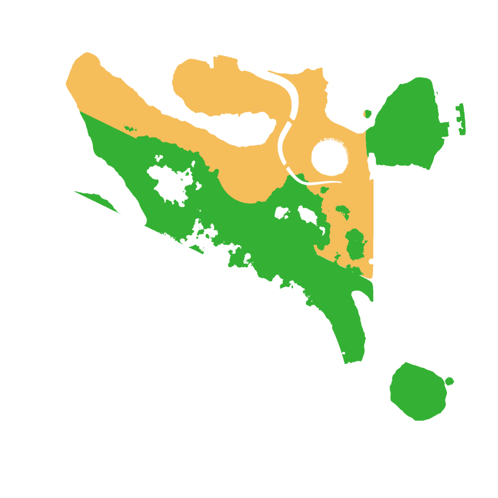 Biome Rust Map: Procedural Map, Size: 2400, Seed: 1757651991