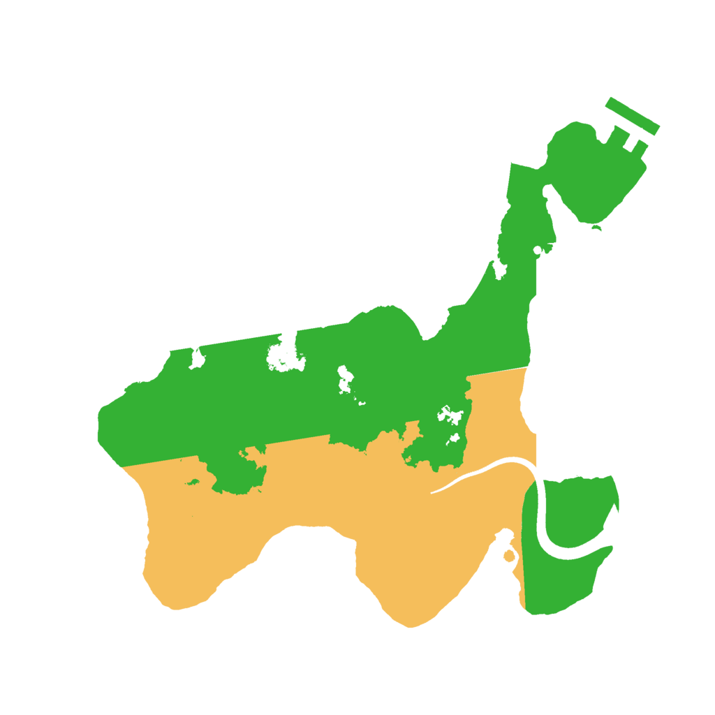 Biome Rust Map: Procedural Map, Size: 2500, Seed: 1738357799