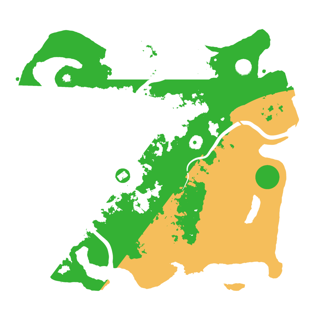 Biome Rust Map: Procedural Map, Size: 3500, Seed: 12191