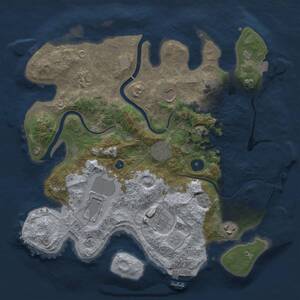 Thumbnail Rust Map: Procedural Map, Size: 3500, Seed: 97325, 13 Monuments
