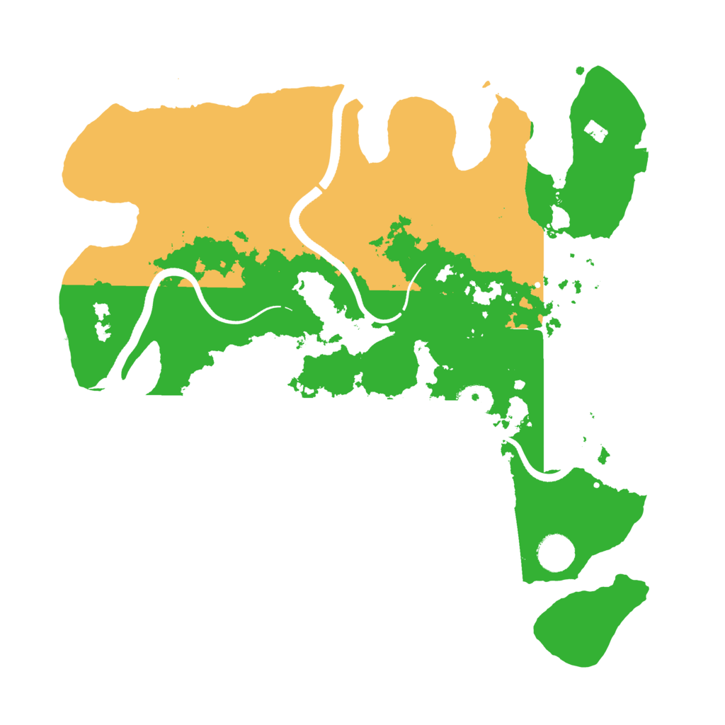 Biome Rust Map: Procedural Map, Size: 3500, Seed: 97325