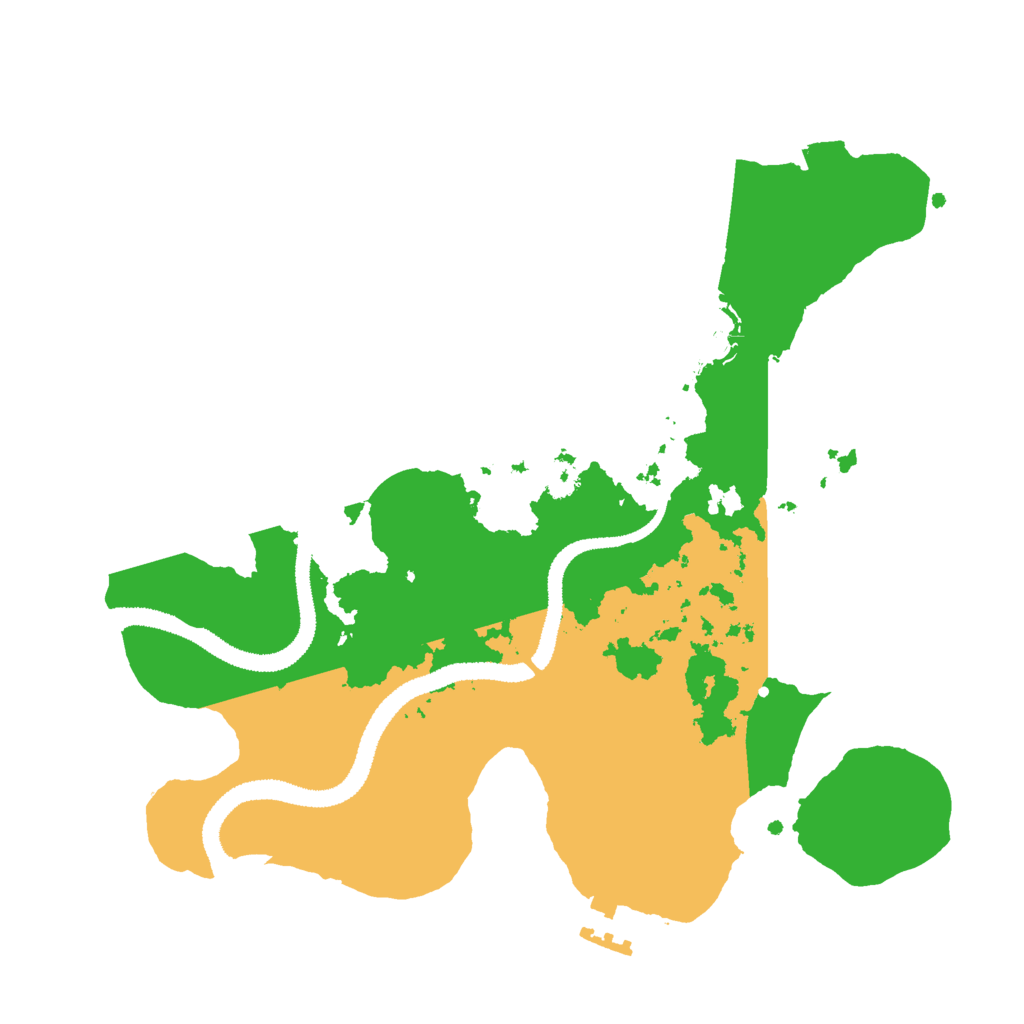 Biome Rust Map: Procedural Map, Size: 2800, Seed: 46580