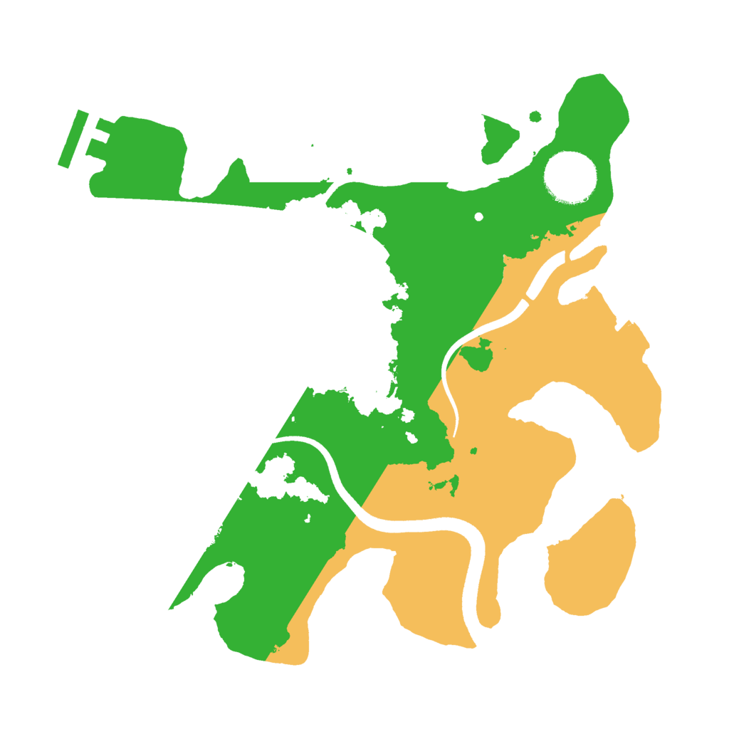 Biome Rust Map: Procedural Map, Size: 2500, Seed: 445566