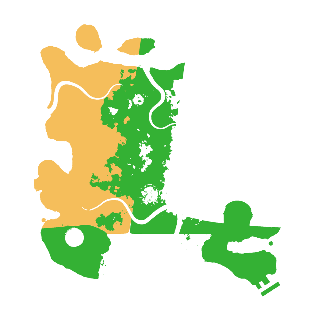 Biome Rust Map: Procedural Map, Size: 3000, Seed: 47650