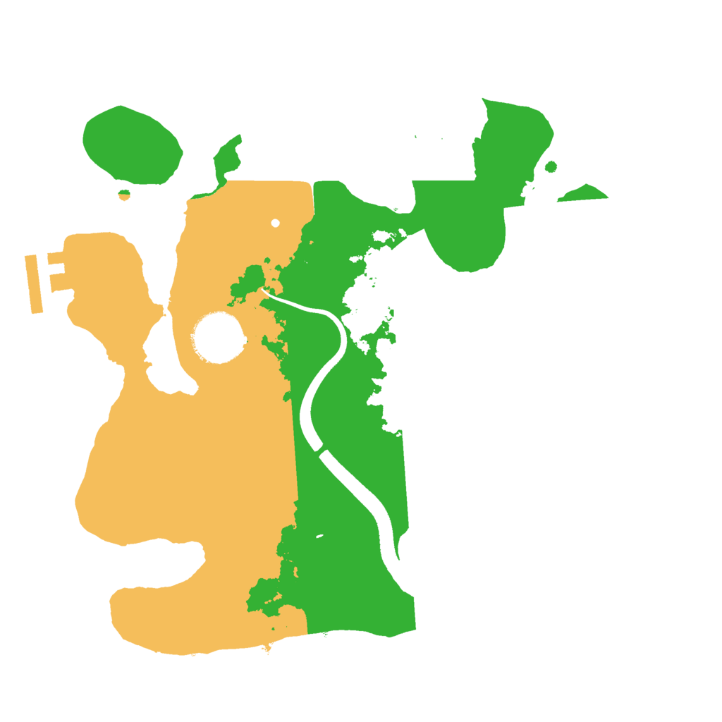 Biome Rust Map: Procedural Map, Size: 2500, Seed: 1654302765