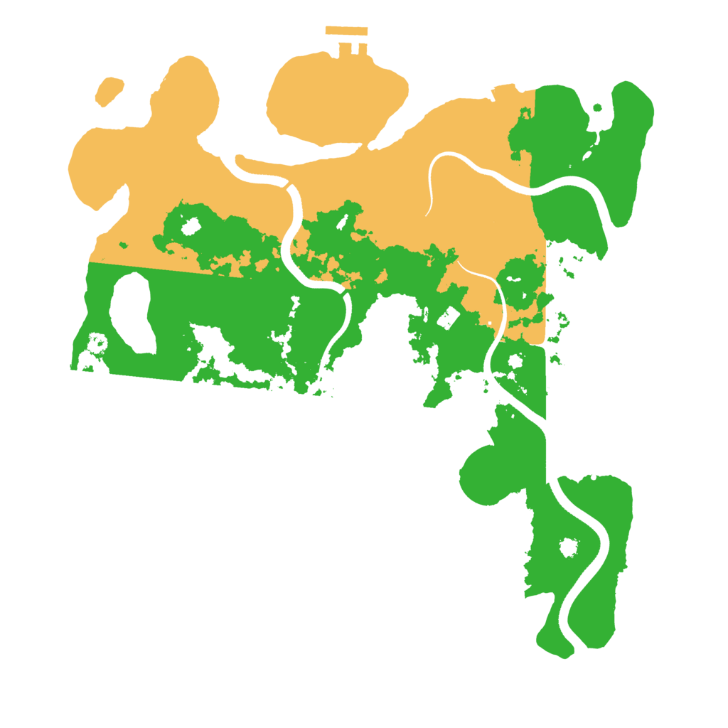 Biome Rust Map: Procedural Map, Size: 3500, Seed: 1083351827