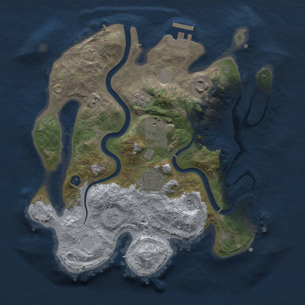 Rust Map: Procedural Map, Size: 2900, Seed: 49234, 10 Monuments
