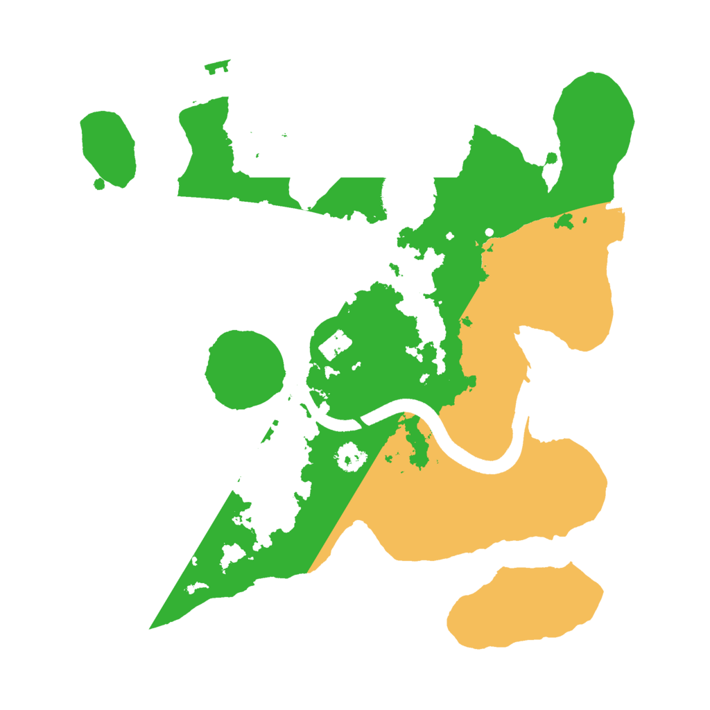 Biome Rust Map: Procedural Map, Size: 2500, Seed: 44162