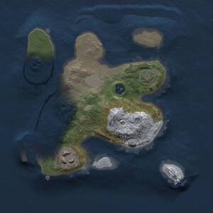 Thumbnail Rust Map: Procedural Map, Size: 2000, Seed: 896715912, 4 Monuments