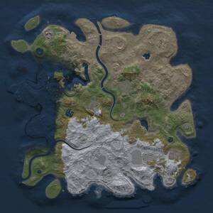 Thumbnail Rust Map: Procedural Map, Size: 4000, Seed: 411533420, 15 Monuments