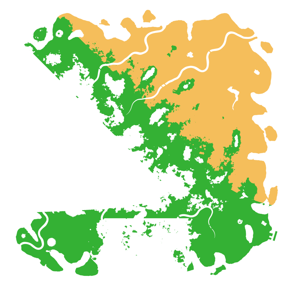 Biome Rust Map: Procedural Map, Size: 6000, Seed: 849474688