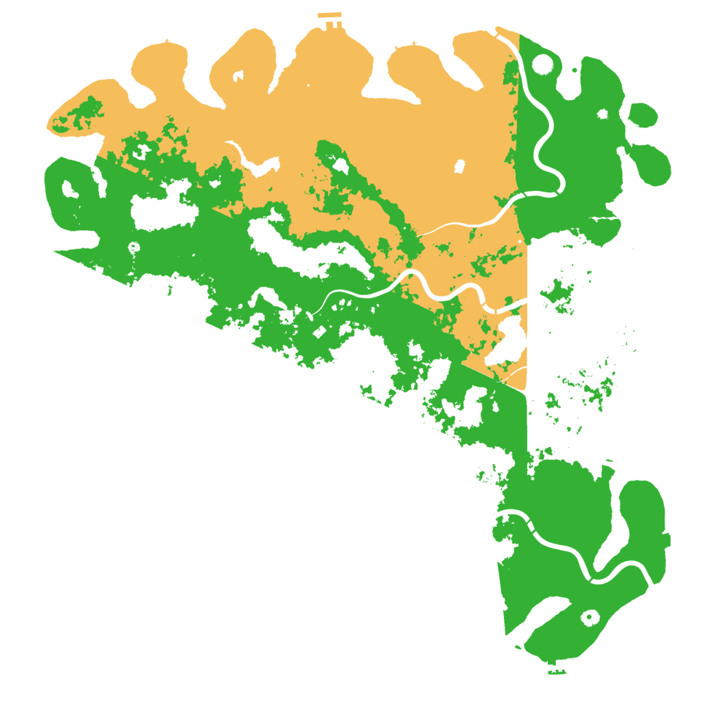 Biome Rust Map: Procedural Map, Size: 6000, Seed: 886474948