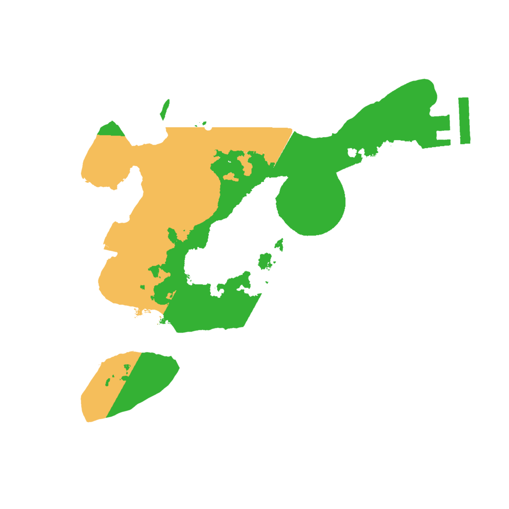 Biome Rust Map: Procedural Map, Size: 2000, Seed: 5011020