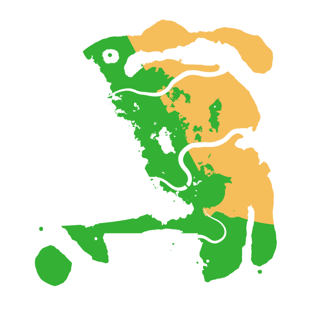 Biome Rust Map: Procedural Map, Size: 3000, Seed: 1268482964