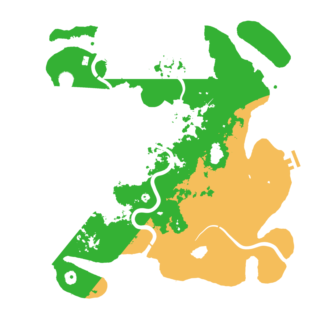 Biome Rust Map: Procedural Map, Size: 3700, Seed: 800528705