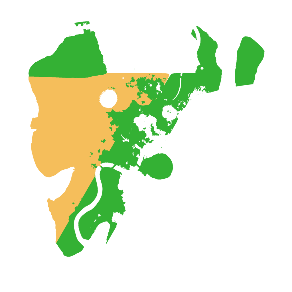 Biome Rust Map: Procedural Map, Size: 3000, Seed: 60912194